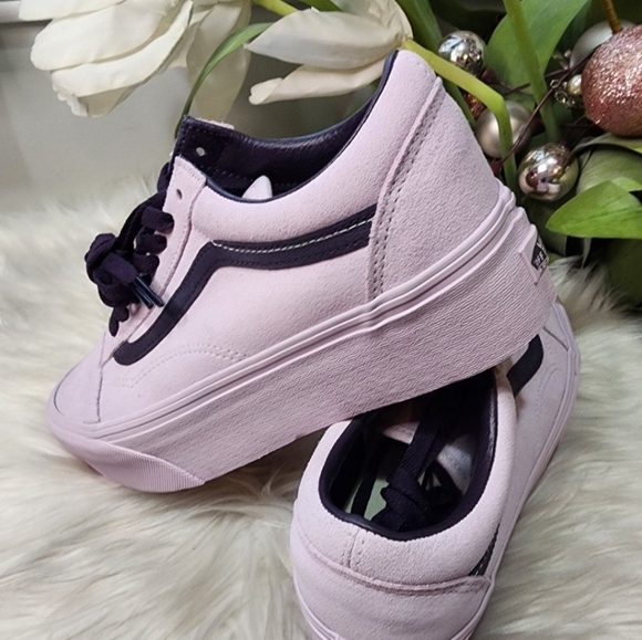 Vans Platform Old Skool Stackform (Suede Lavender) Women's Shoes New - Picture 4 of 7